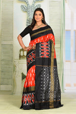 Load image into Gallery viewer, Red Pure Ikkat Silk Saree - Keya Seth Exclusive