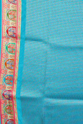 Blue Blended Crepe Silk Saree - Keya Seth Exclusive