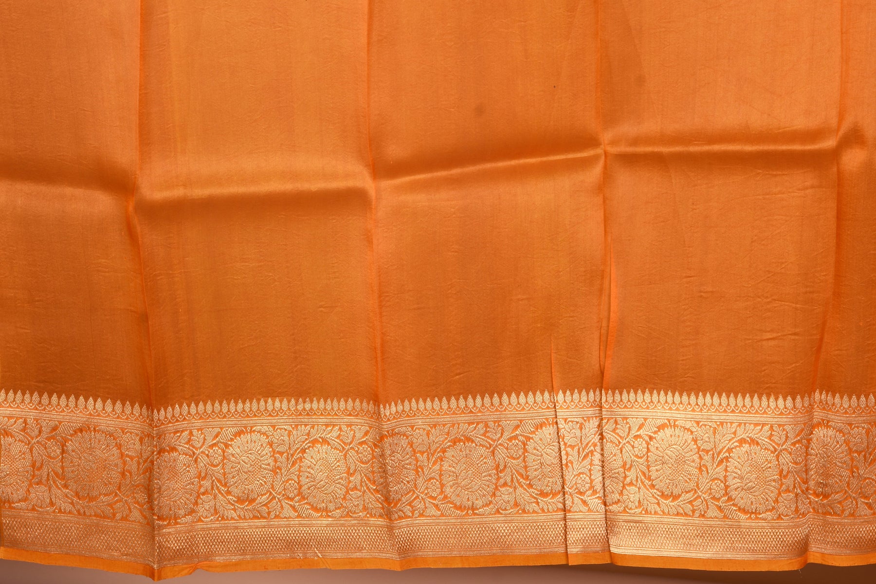 Orange Pure Tissue Saree with Blouse Piece - Keya Seth Exclusive