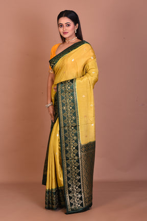 Olive Green Art Silk Saree - Keya Seth Exclusive
