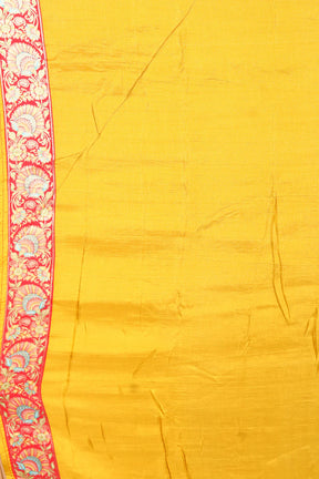 Mustard Art Silk Saree - Keya Seth Exclusive