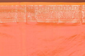 Peach Pure Katan Silk Saree - Keya Seth Exclusive