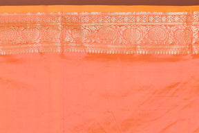 Peach Pure Katan Silk Saree - Keya Seth Exclusive