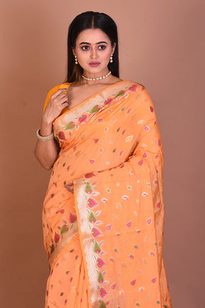 Light Yellow Art Silk Saree - Keya Seth Exclusive