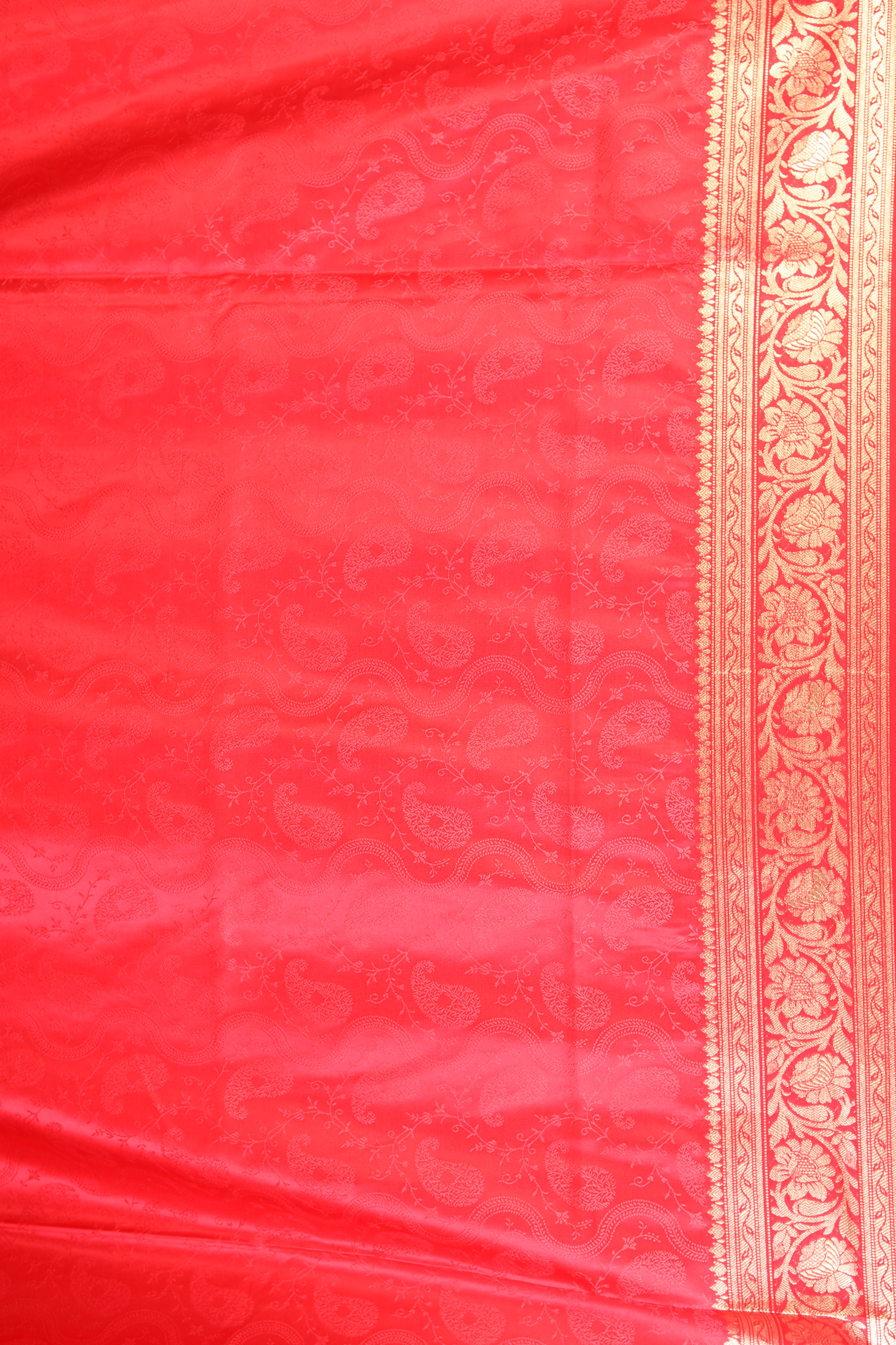 White Semi Katan Saree - Keya Seth Exclusive
