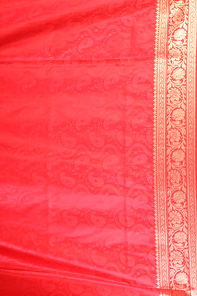 White Semi Katan Saree - Keya Seth Exclusive