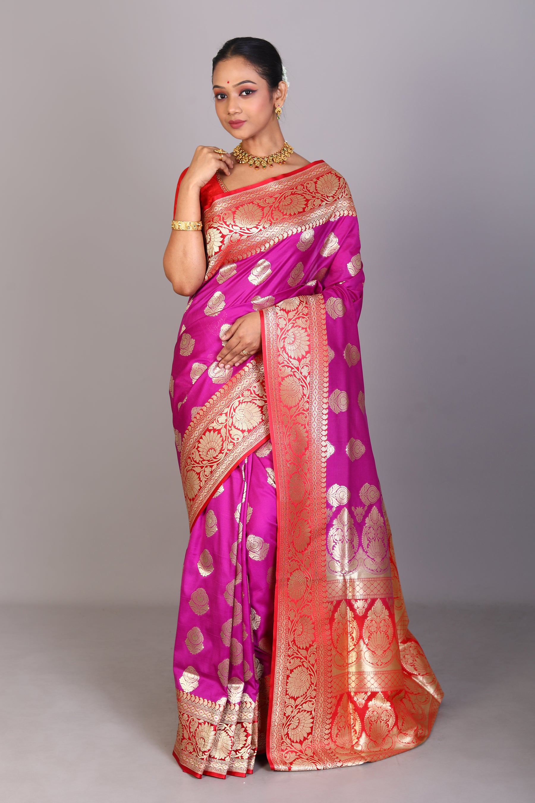 Purple Blended Uppada Saree - Keya Seth Exclusive