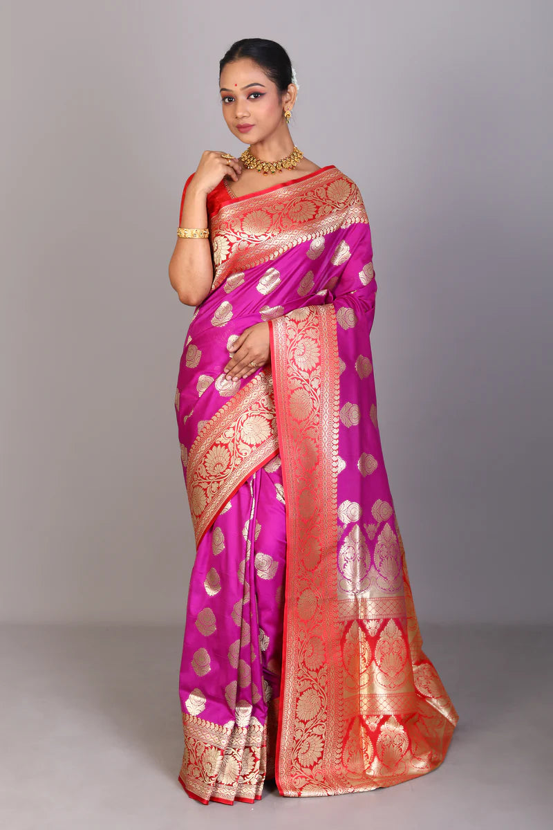 Purple Blended Uppada Saree - Keya Seth Exclusive