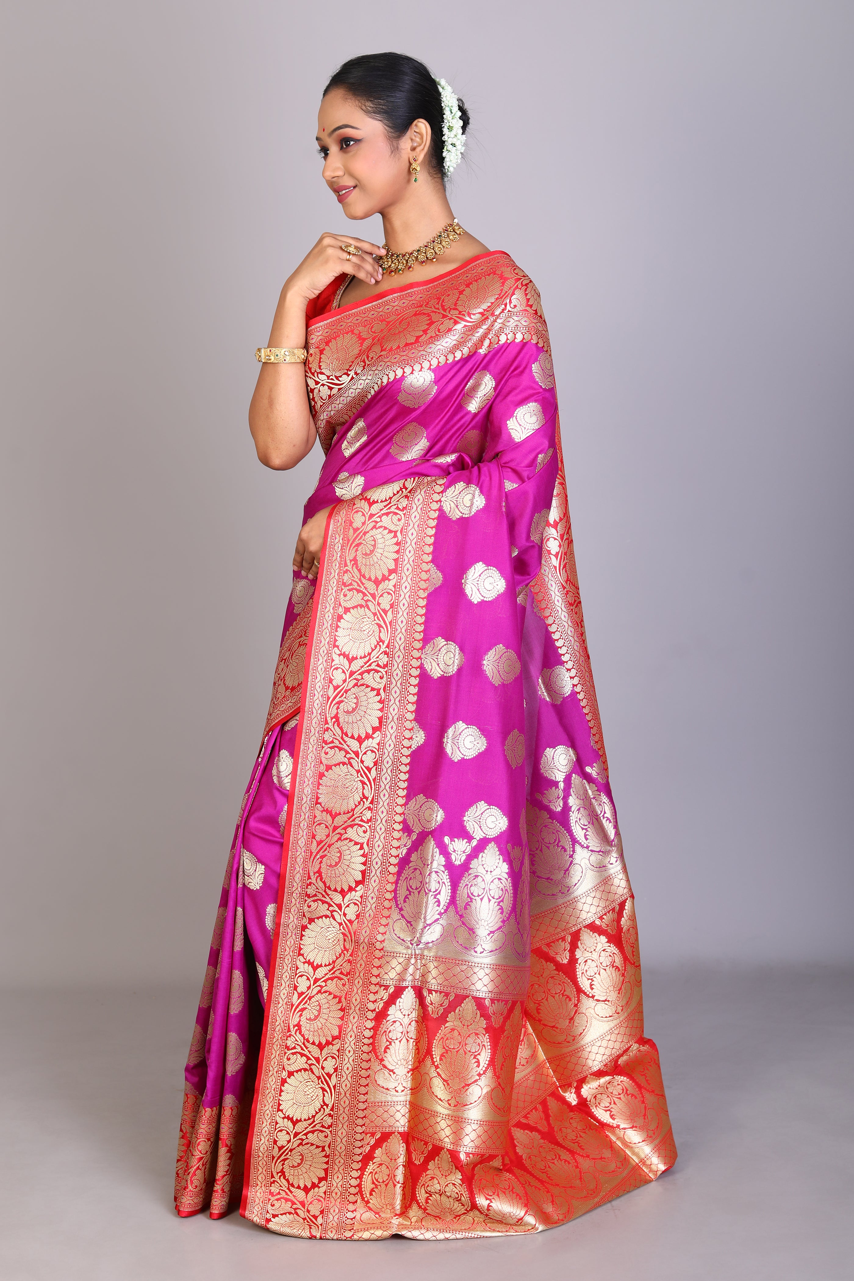 Purple Blended Uppada Saree - Keya Seth Exclusive