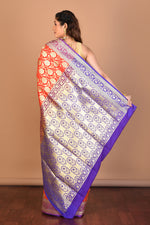 Load image into Gallery viewer, Red Blended Uppada Silk Saree with Blouse Piece - Keya Seth Exclusive
