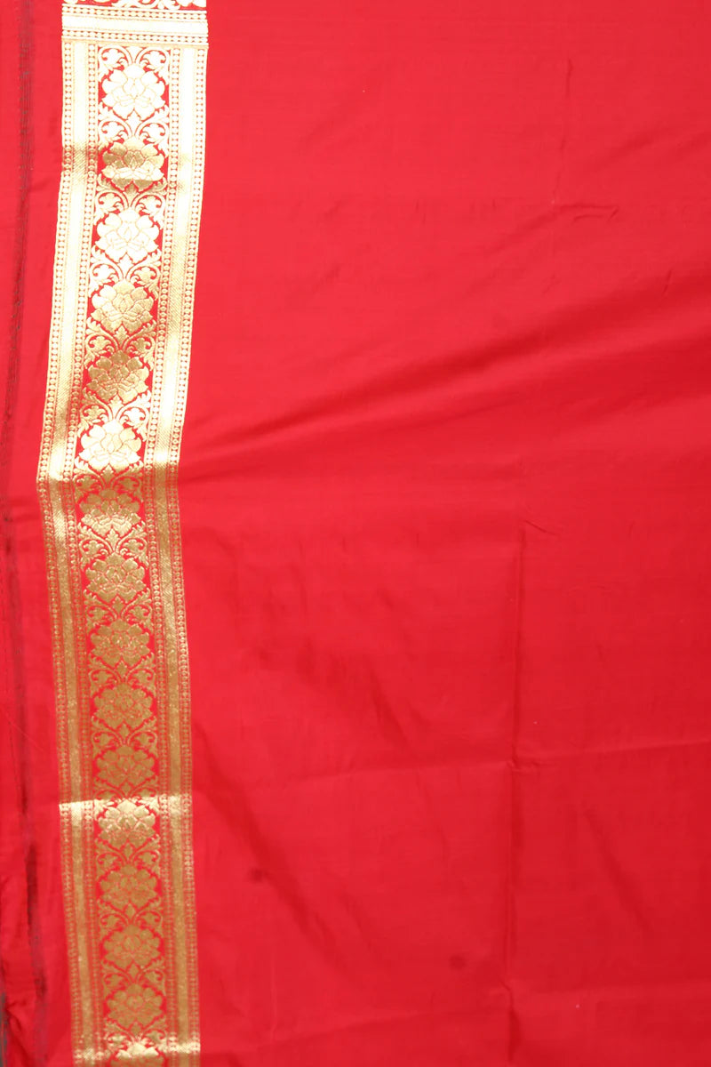Red Blended Banarasi Saree - Keya Seth Exclusive