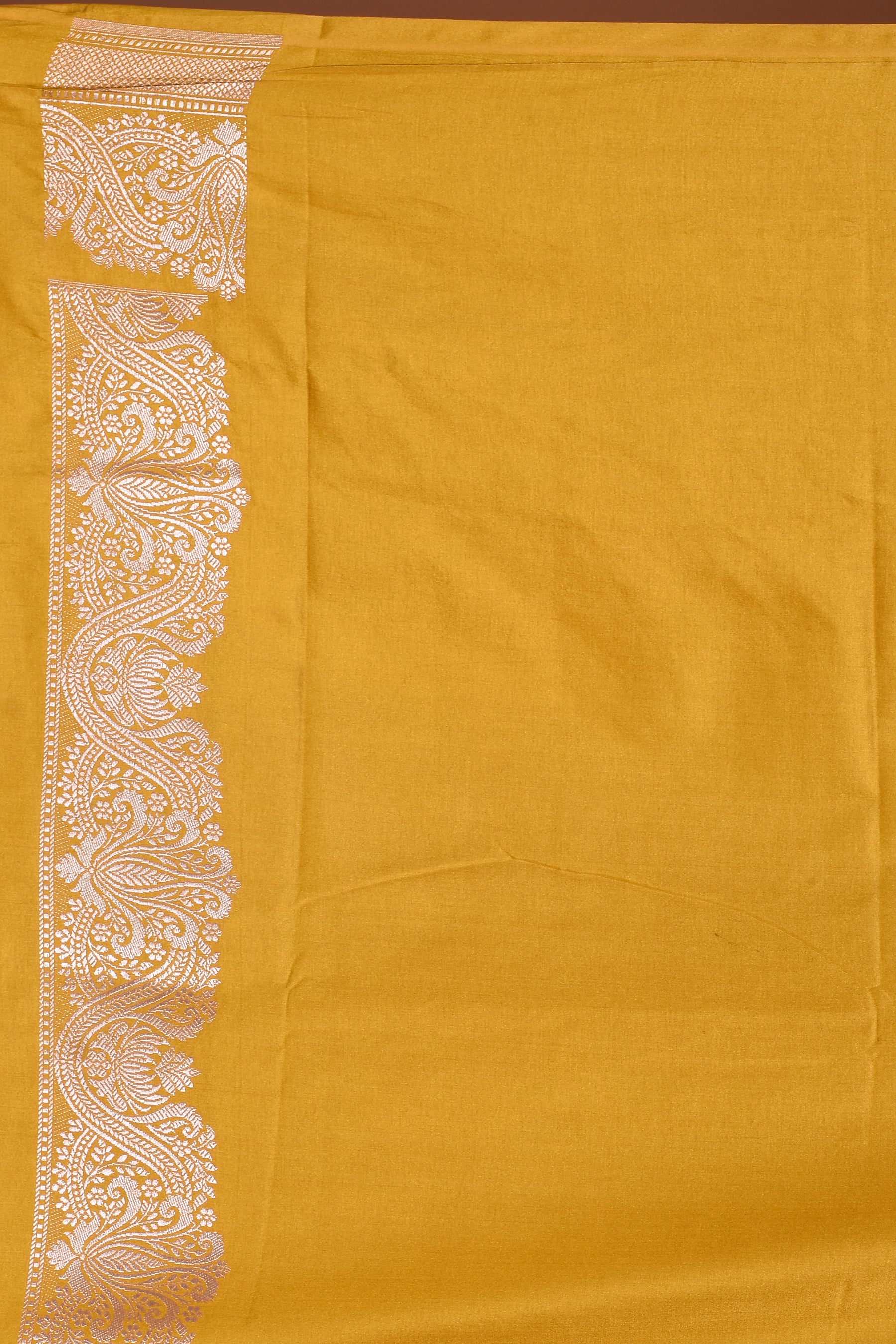 Yellow Blended Mashru Silk Saree - Keya Seth Exclusive