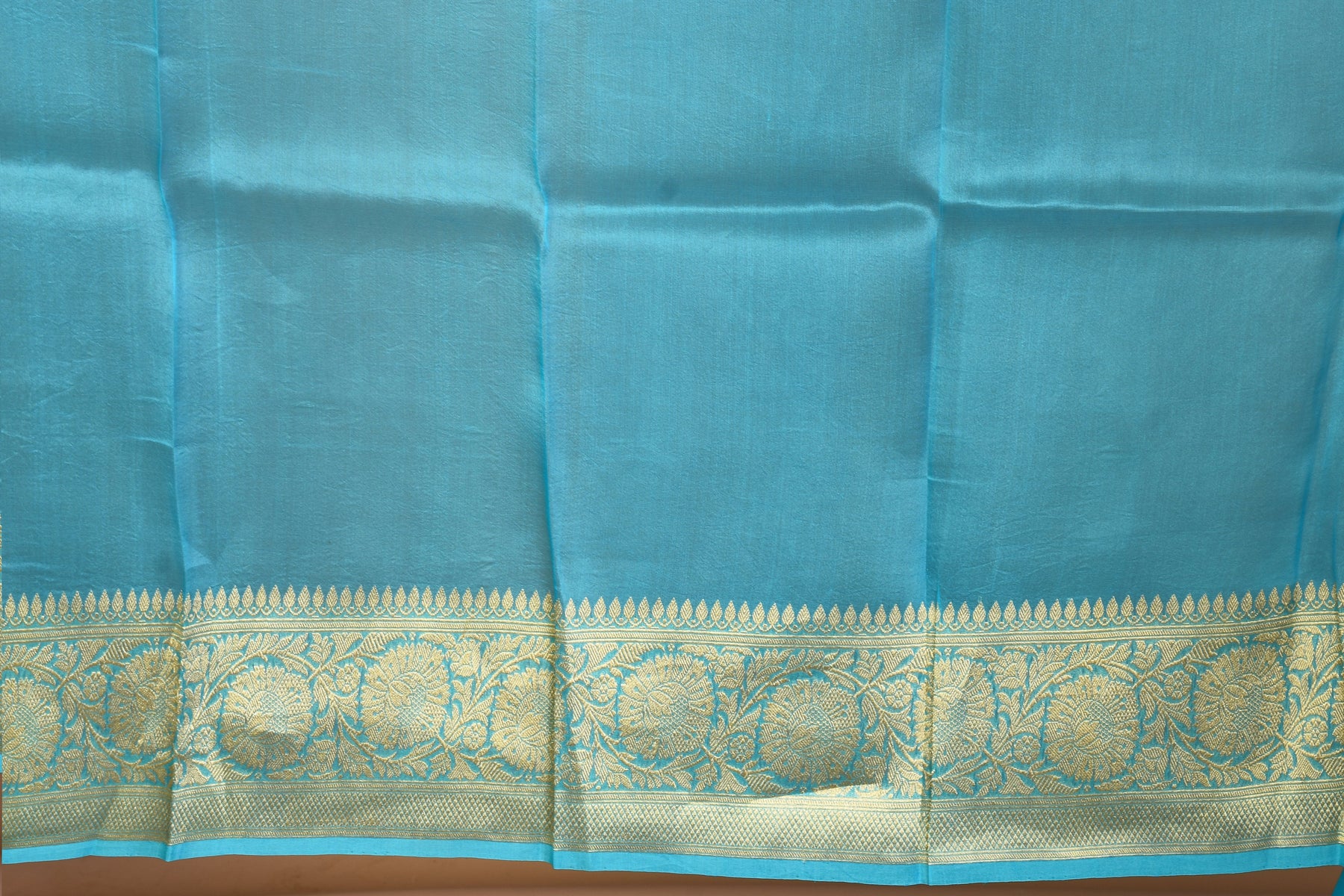 Light Blue Pure Tissue Saree with Blouse Piece - Keya Seth Exclusive