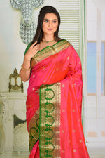 Load image into Gallery viewer, Deep Pink Pure Kanjivaram Silk Saree - Keya Seth Exclusive