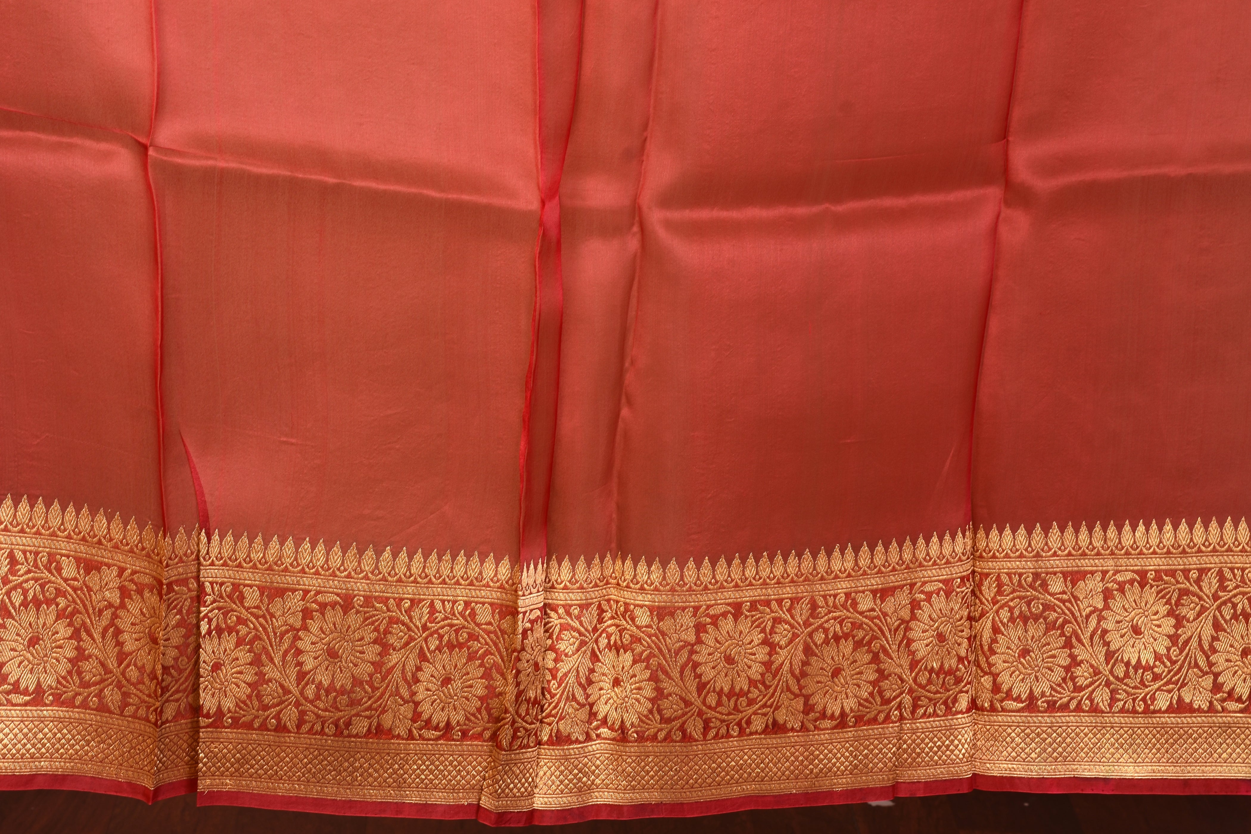 Red Pure Tissue Saree with Blouse Piece - Keya Seth Exclusive