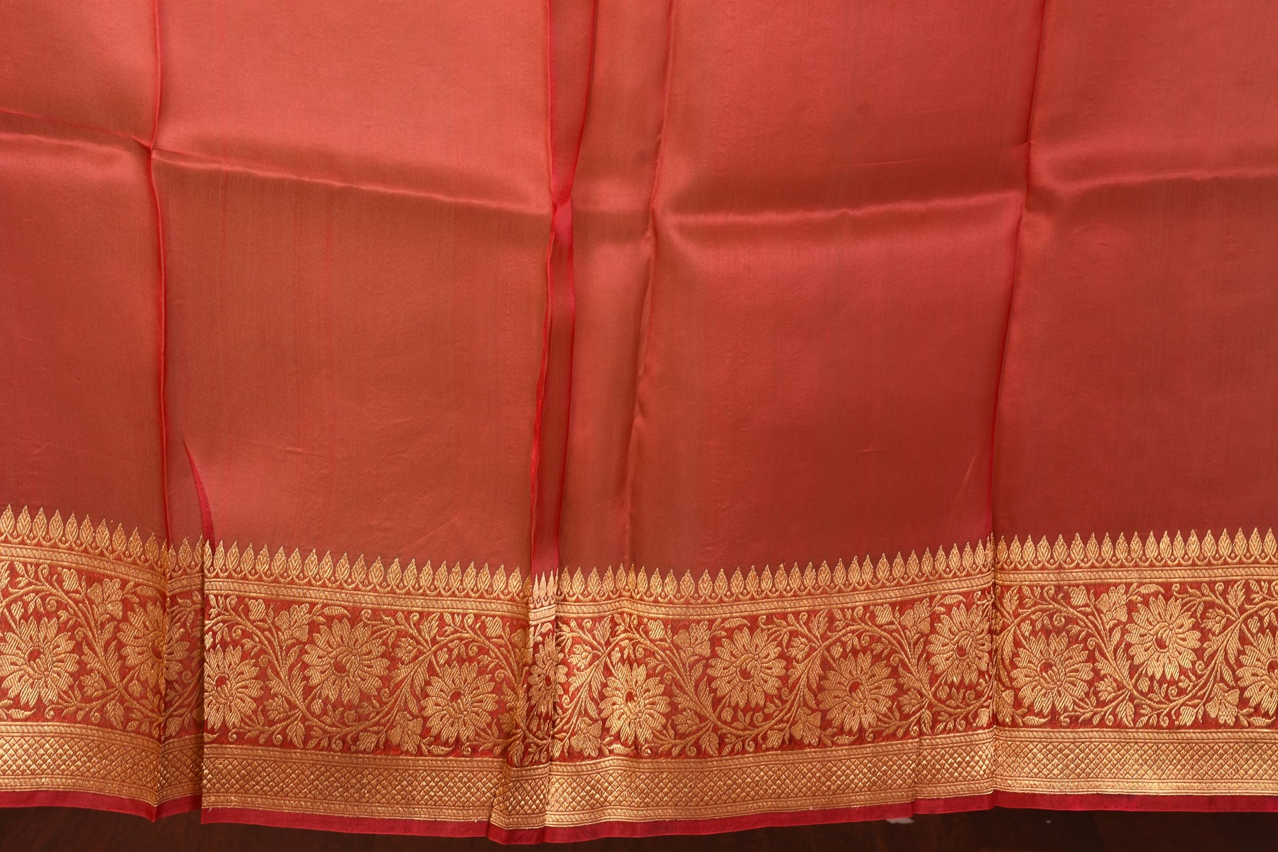 Red Pure Tissue Saree with Blouse Piece - Keya Seth Exclusive