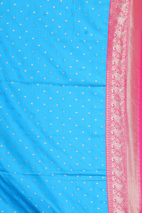 Blue Blended Dola Silk Saree - Keya Seth Exclusive