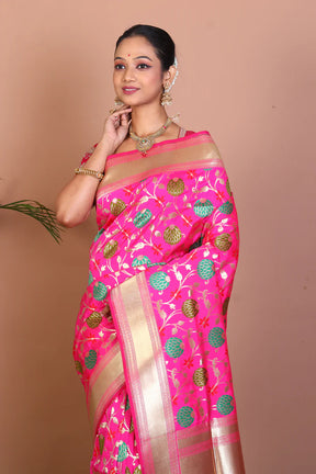 Rani Semi Katan Saree - Keya Seth Exclusive