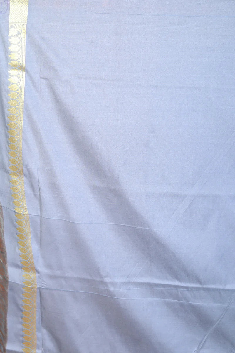 Grey & Rani Half & Half Blended Uppada Saree - Keya Seth Exclusive