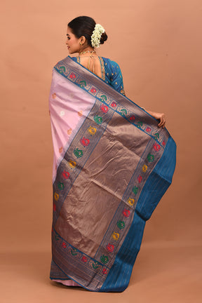 Mauve Blended Tissue Saree - Keya Seth Exclusive