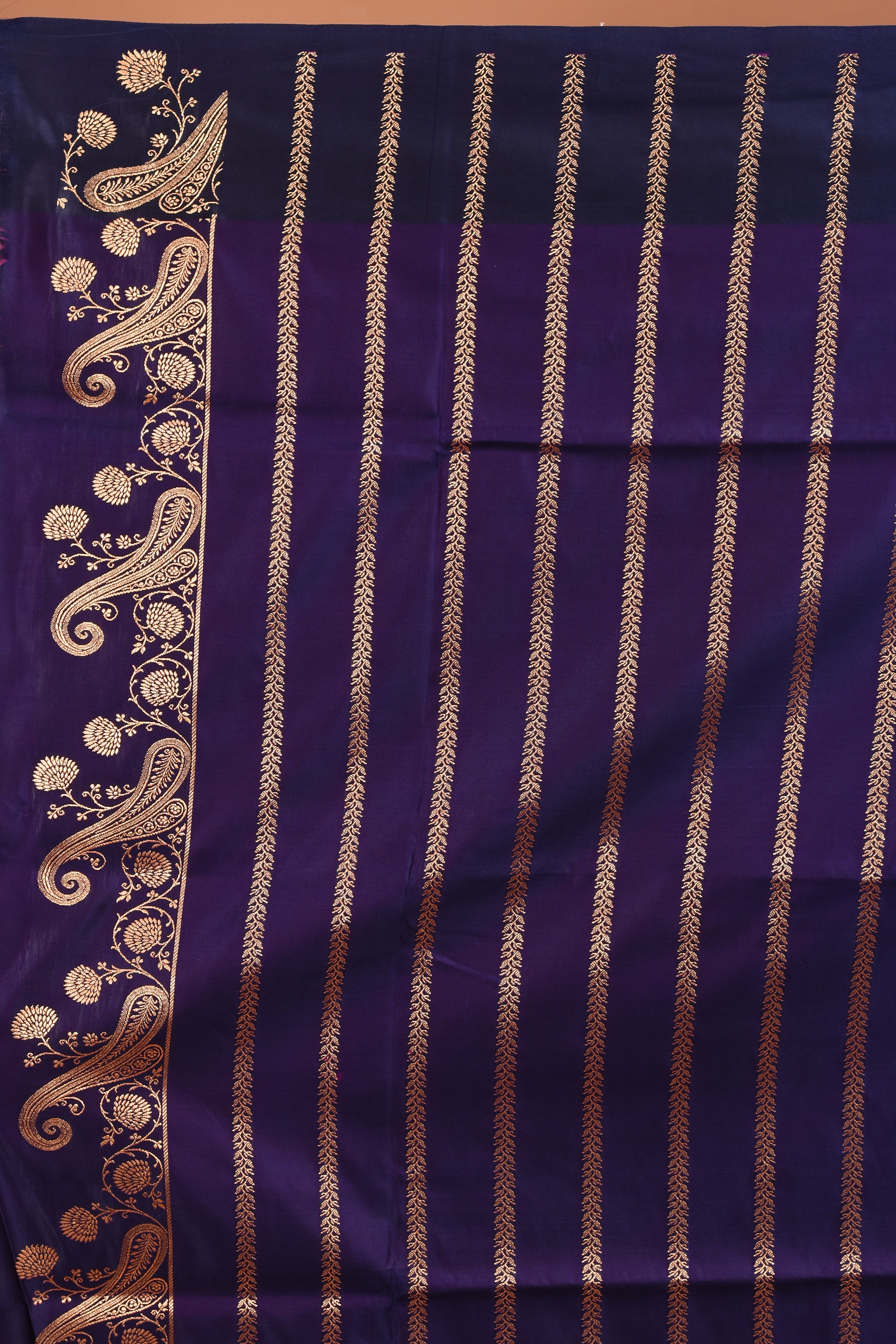 Purple Blended Mashru Silk Saree - Keya Seth Exclusive
