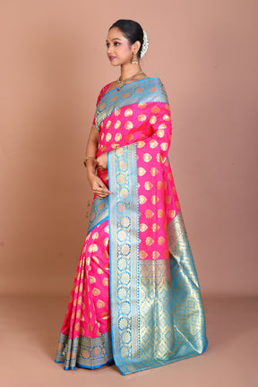 Pink Blended Banarasi Saree - Keya Seth Exclusive
