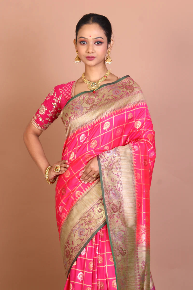 Rani Blended Uppada Saree - Keya Seth Exclusive