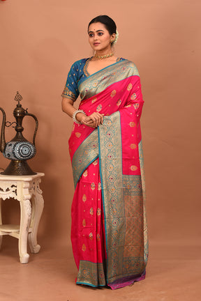 Pink Art Silk Saree - Keya Seth Exclusive