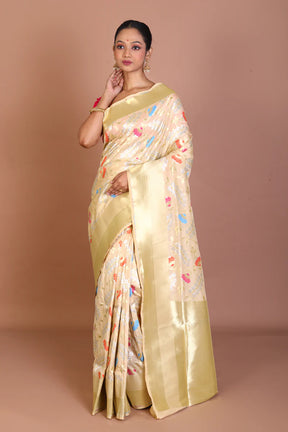 Offwhite Blended Uppada Silk - Keya Seth Exclusive
