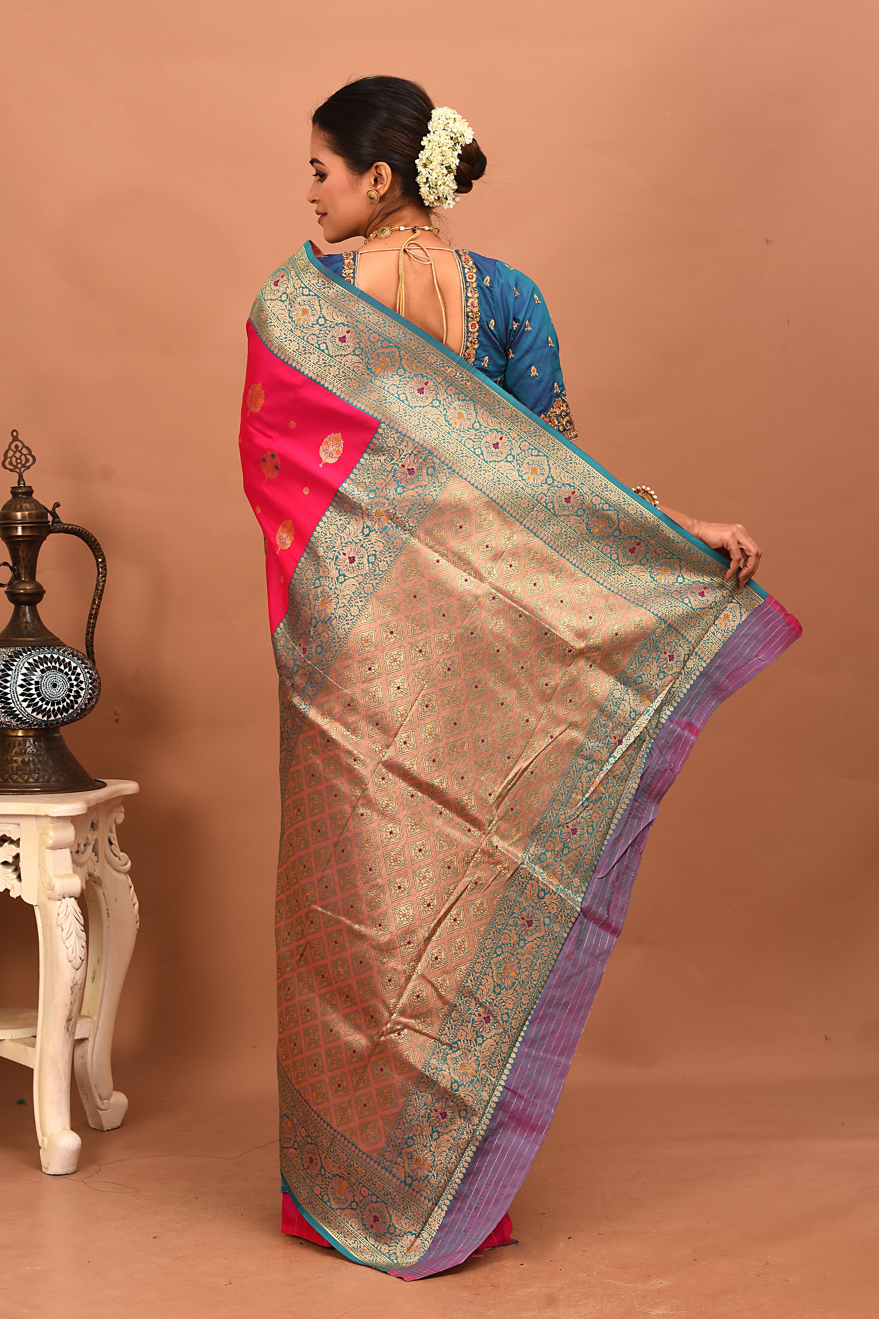 Pink Art Silk Saree - Keya Seth Exclusive