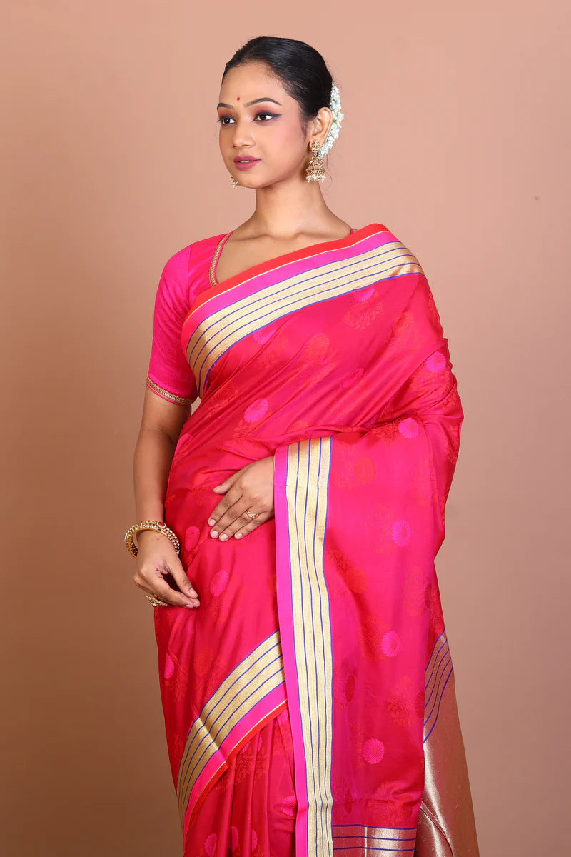Rani Uppada Blended Saree - Keya Seth Exclusive