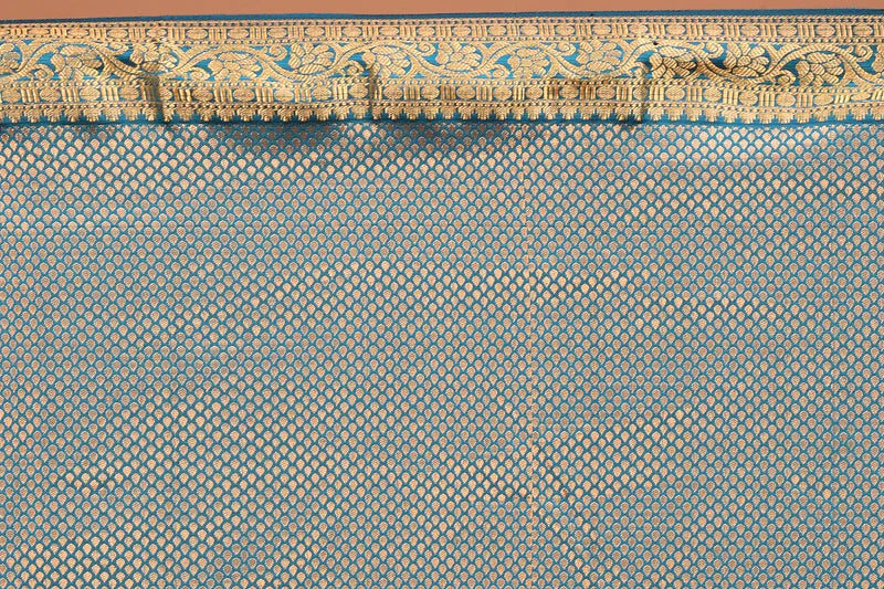 Blue Pure Kanjivaram Silk Saree - Keya Seth Exclusive