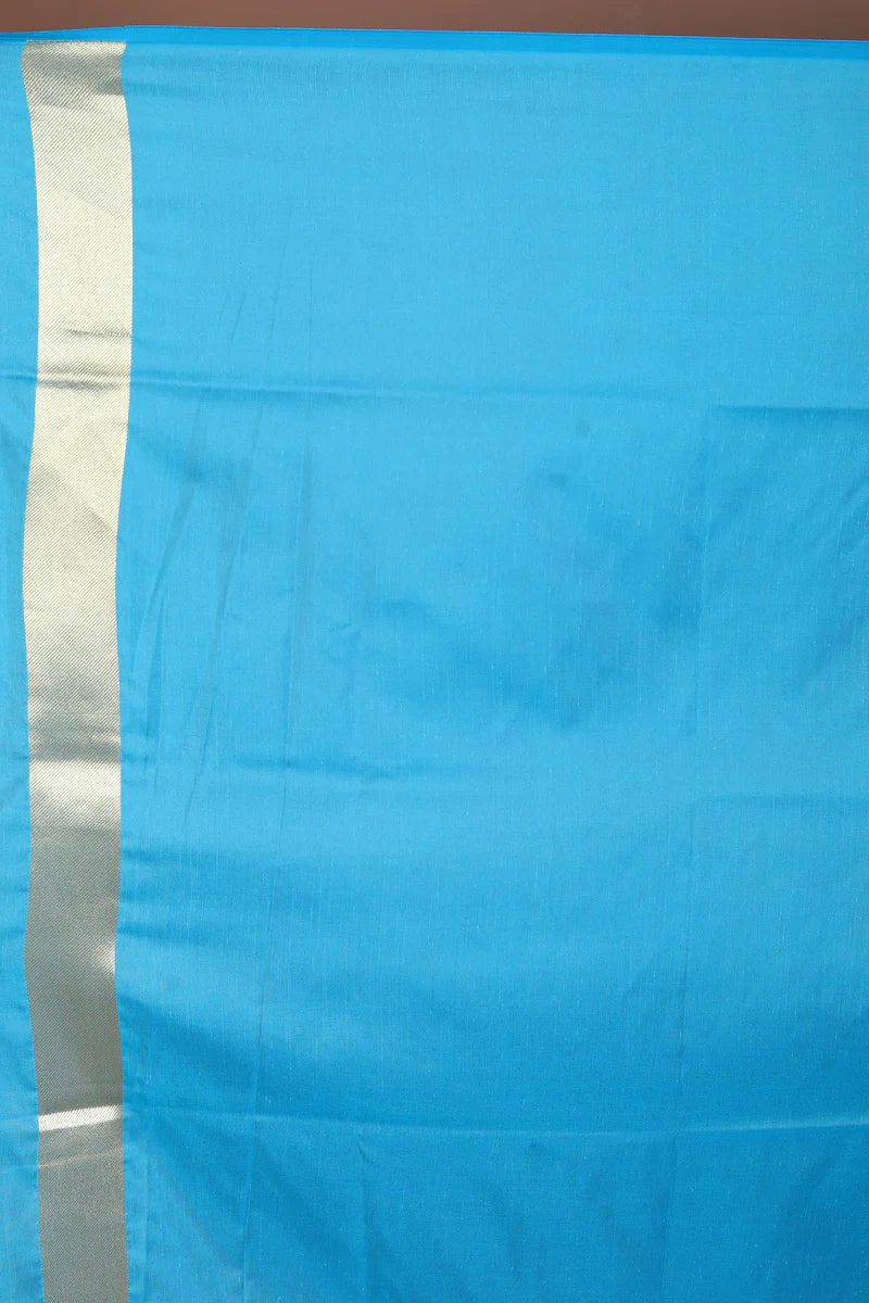 Pink & Blue Half & Half Blended Uppada Saree - Keya Seth Exclusive