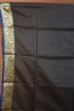 Navy Blue Blended Art Silk Saree with Blouse Piece - Keya Seth Exclusive