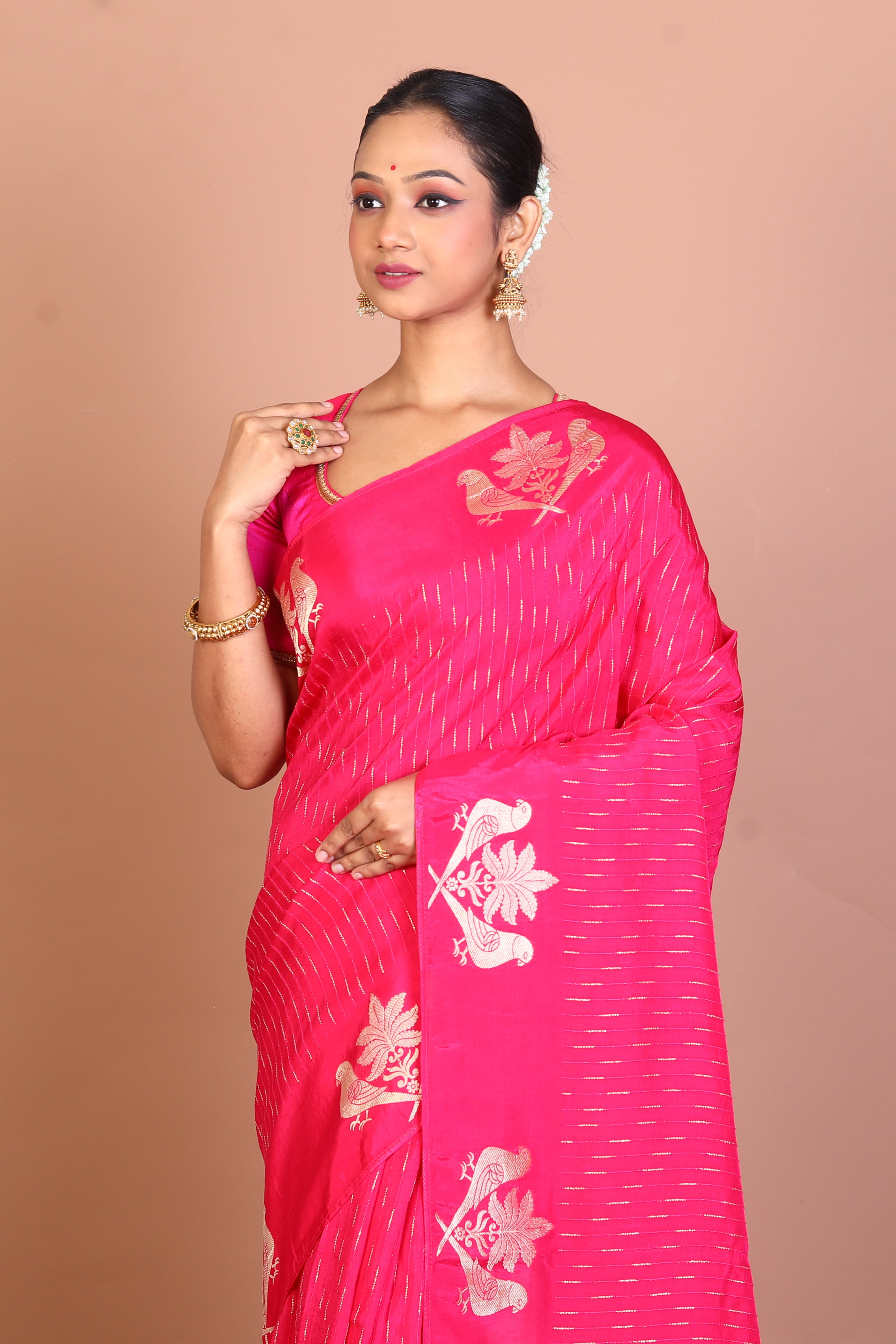 Rani Blended Khaddi Saree - Keya Seth Exclusive
