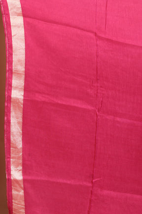 Magenta Blended Khaddi Saree - Keya Seth Exclusive