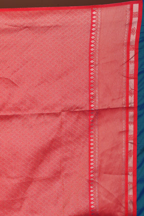 Blue Blended Tissue Saree - Keya Seth Exclusive