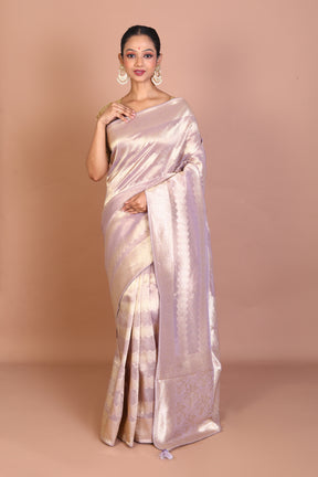 Lavender Crushed Tissue Saree - Keya Seth Exclusive