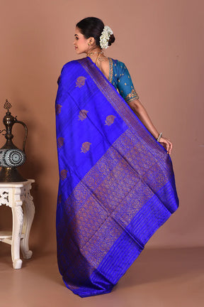 Blue Pure Tussar Saree - Keya Seth Exclusive