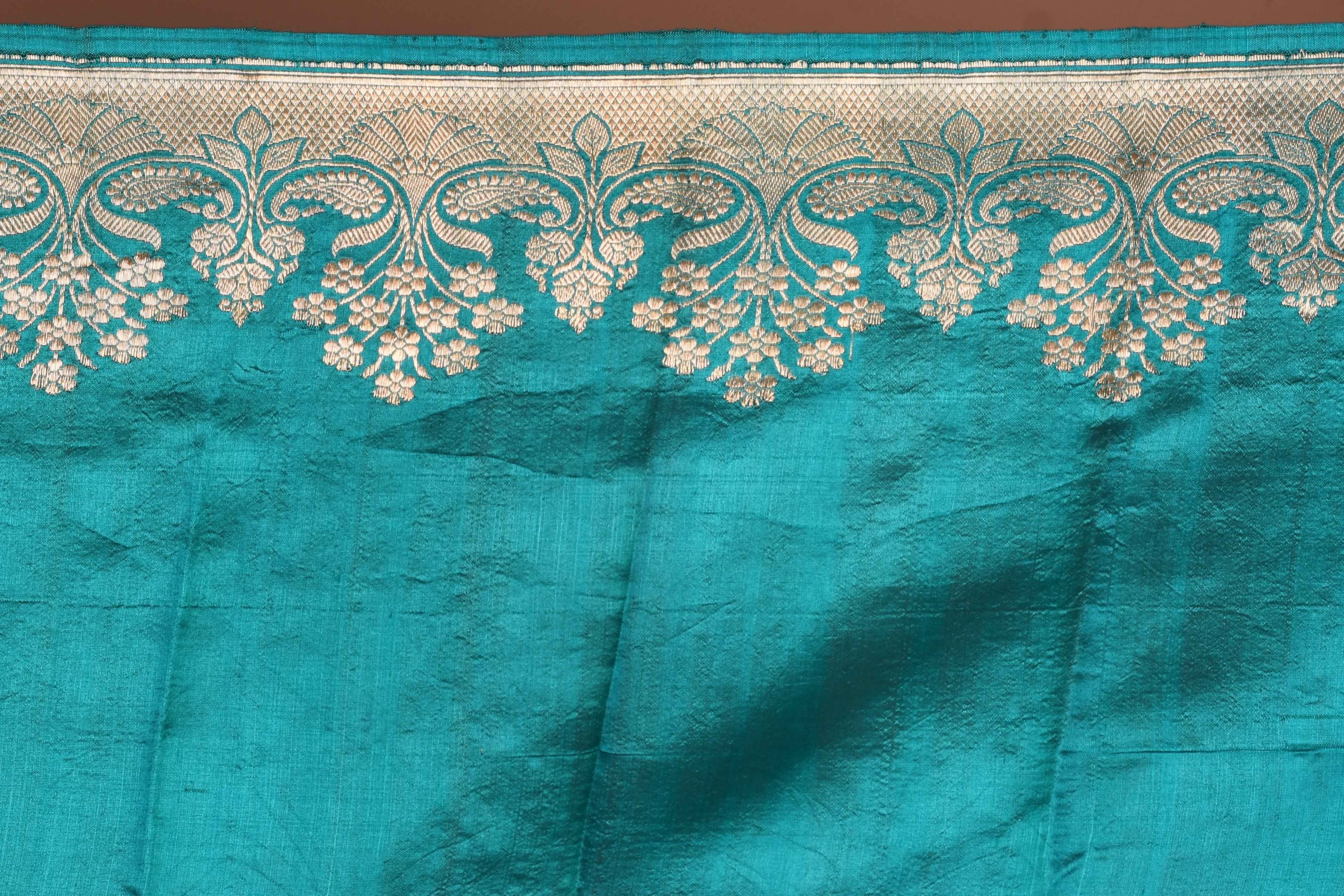 Sea Green Pure Katan Silk Saree - Keya Seth Exclusive