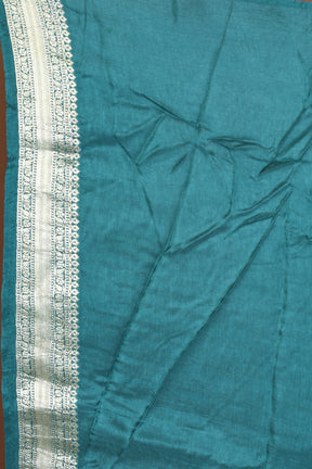 Rama Green Blended Khaddi Saree - Keya Seth Exclusive