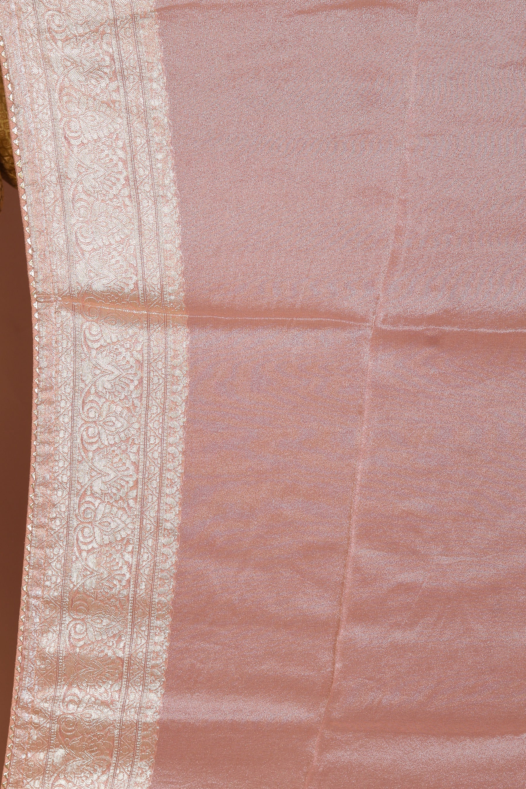 Peach Blended Khaddi Saree - Keya Seth Exclusive