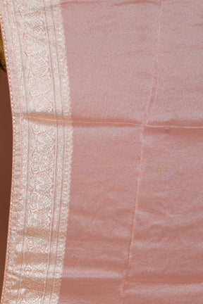 Peach Blended Khaddi Saree - Keya Seth Exclusive