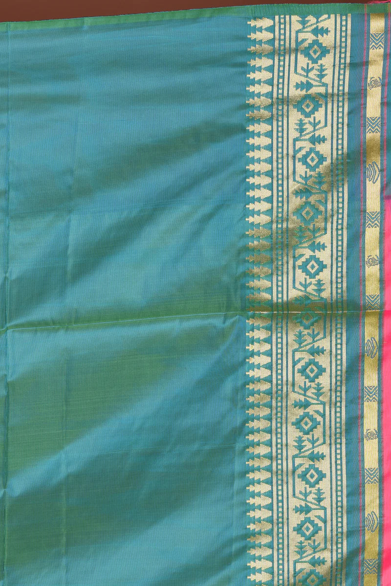 Pink Blended Soft Mashru Silk Saree - Keya Seth Exclusive