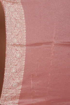 Peach Blended Khaddi Saree - Keya Seth Exclusive
