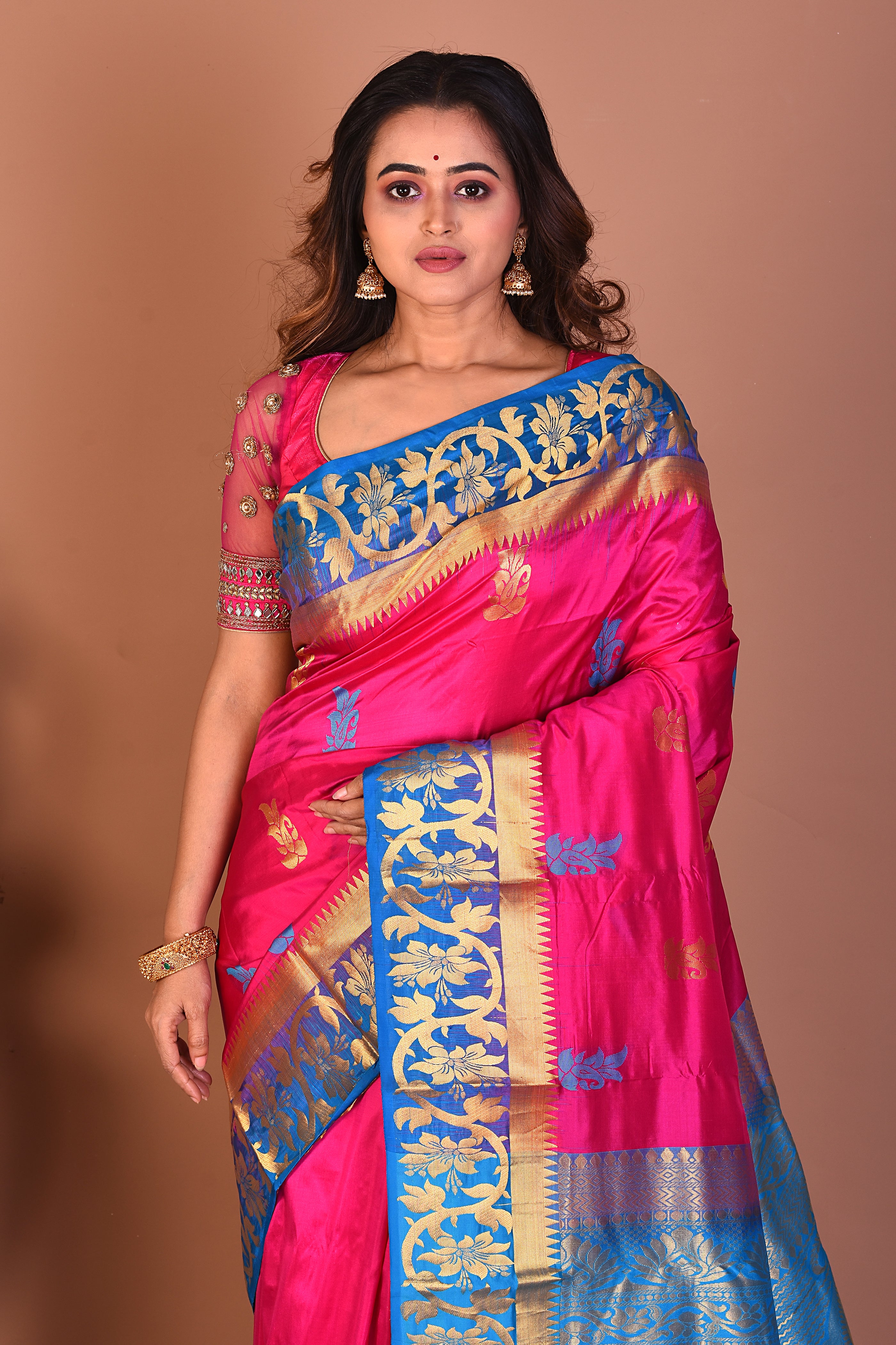 Rani Pure Kanjivaram Silk Saree - Keya Seth Exclusive