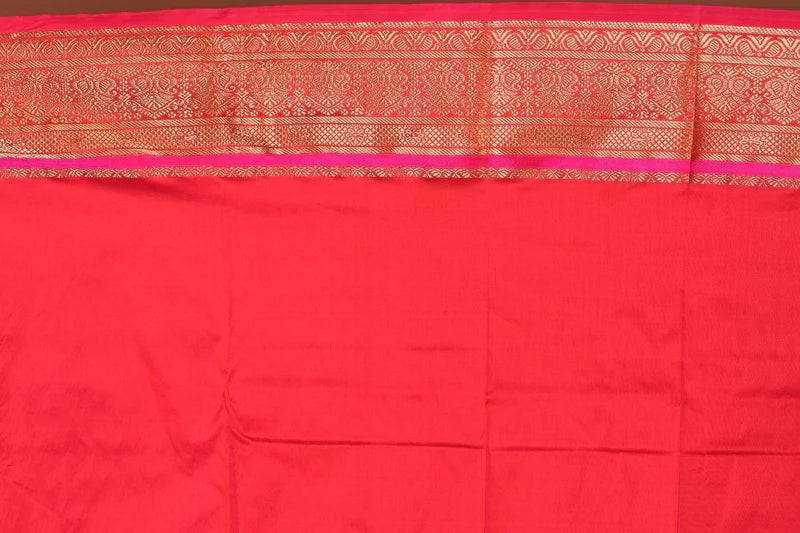 Yellow Blended Kanjivaram Silk Saree - Keya Seth Exclusive