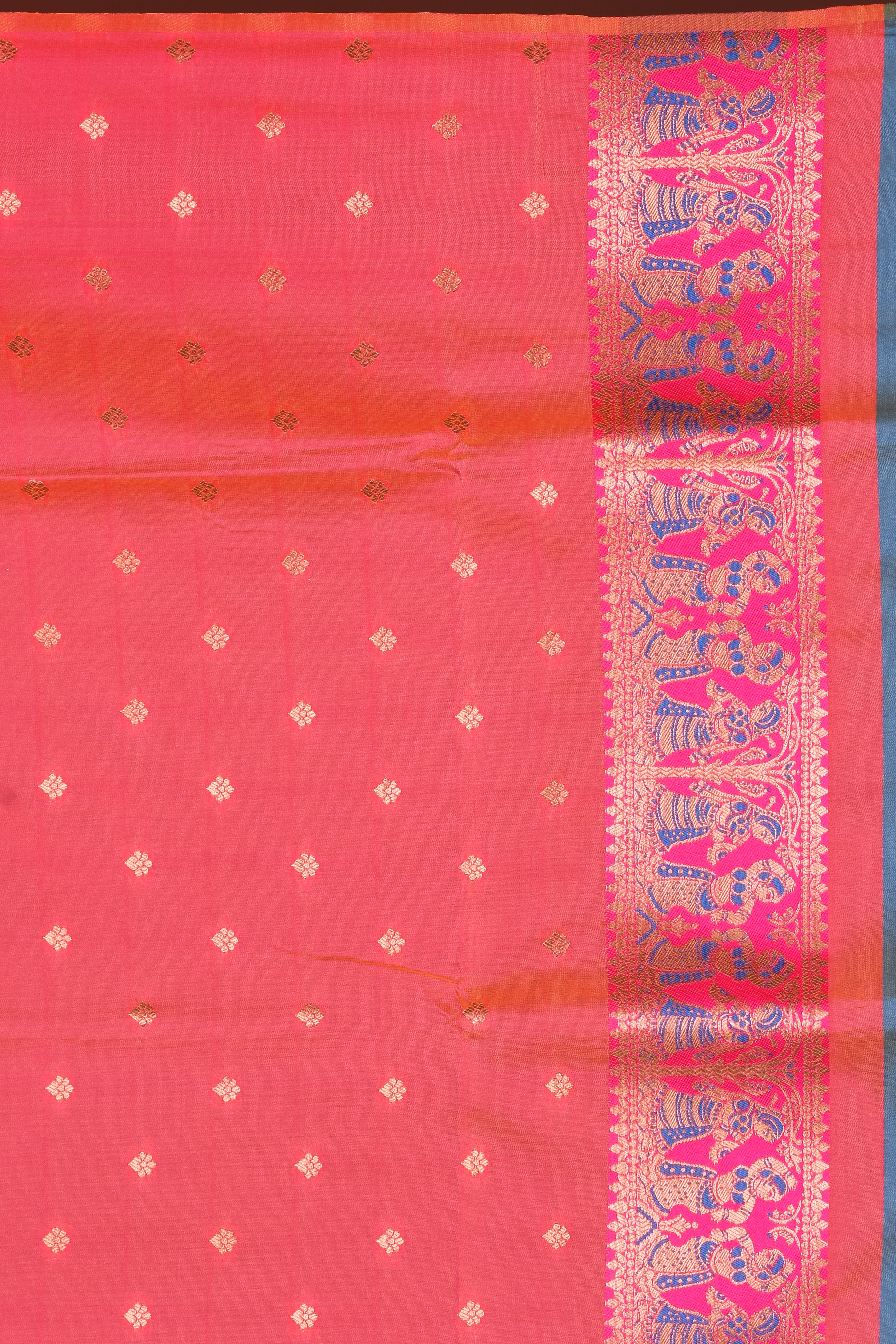 Light Blue Blended Baluchari Saree - Keya Seth Exclusive