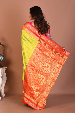 Green Pure Kanjivaram Silk Saree - Keya Seth Exclusive