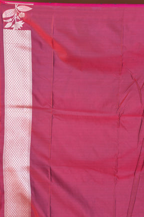 Magenta Blended Mashru Silk Saree - Keya Seth Exclusive